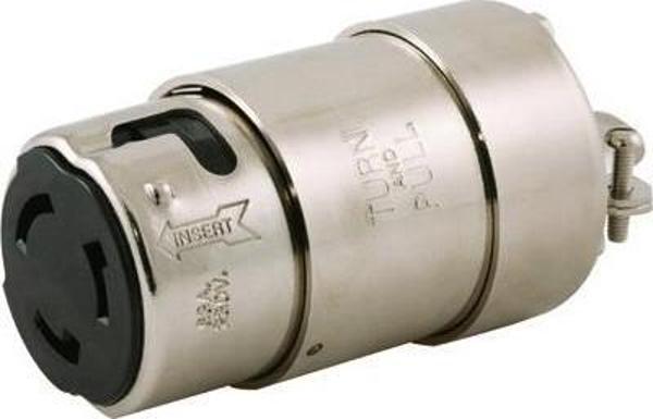 Hubbell Paslanmaz Çelik Marin Erkek Fiş 220V - Image 1