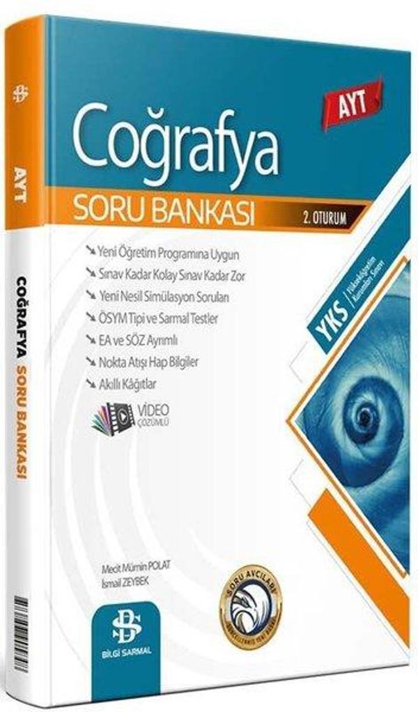 2022 AYT Coğrafya Soru Bankası - Bilgi Sarmal Yayınları - Image 1