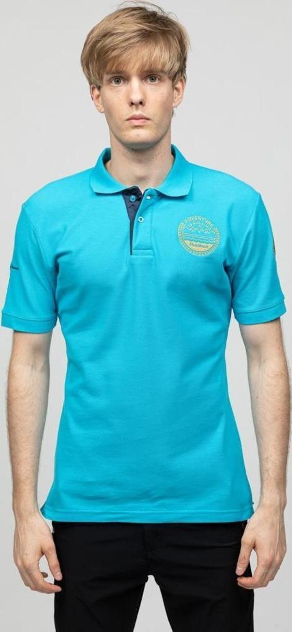 Panthzer Taftan Polo Yaka Erkek Tişört Mavi - Image 1