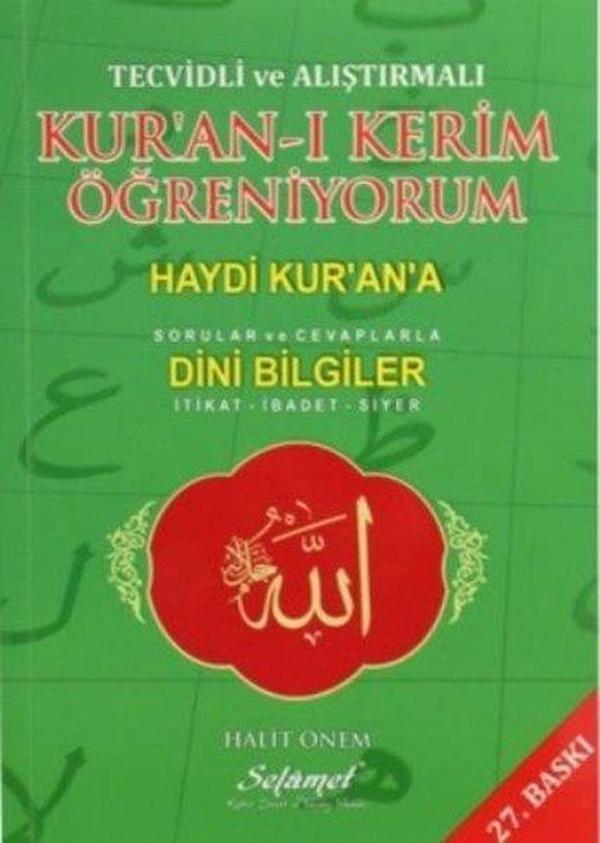 Tecvidli ve Alıştırmalı Kur'an-ı Kerim Öğreniyorum-Haydi Kur'an'a-Sorular ve Cevaplarla Dini Bilgile - Selamet Yayınları - Image 1