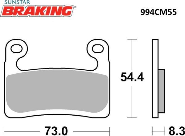 SİNTERLİ ÖN FREN BALATASI BMW R 1250 RT 1250cc ÖN İKİ TAKIM KULLANIR 2019-2022 - Image 1
