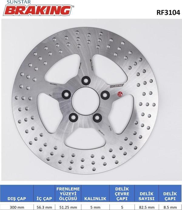 YUVARLAK ÖN FREN DİSKİ HARLEY D. XL 883 L SUPERLOW 883cc 2014-2018 - Image 1