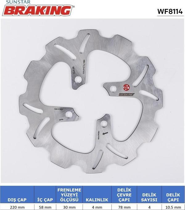 HONDA MSX 125 DALGALI ÖN FREN DİSKİ 2013-2022 - Image 1