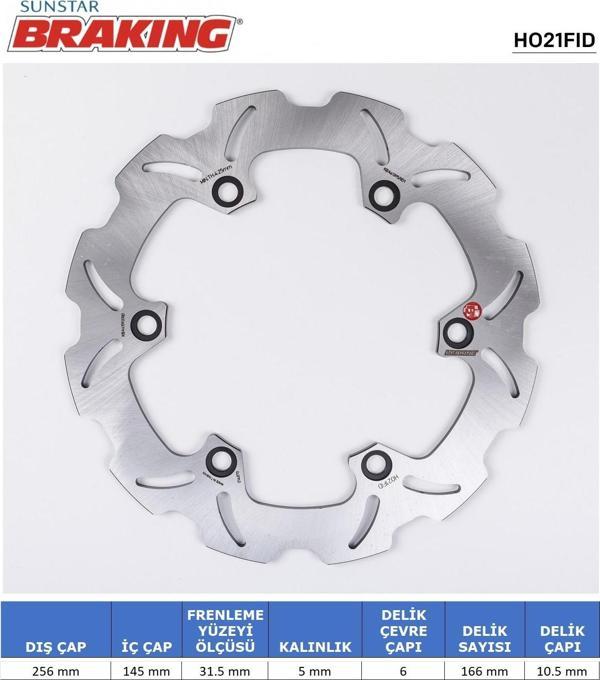 DALGALI FREN DİSKİ HONDA SILVER WING ABS 600cc ÖN 2001-2002-2010 - Image 1