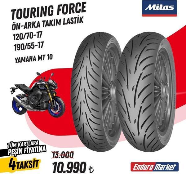 Yamaha MT10 Mitas TOURING FORCE Takım 120/60-17 - 190/55-17 Set - Image 1