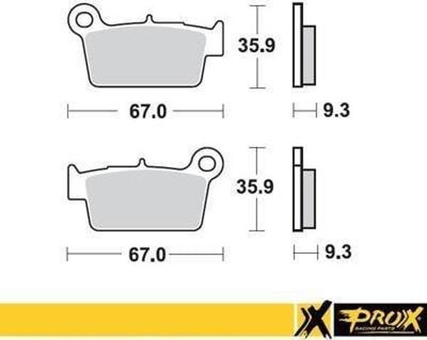 KAW. KX250F 04-17 PROX ARKA FREN BALATASI - Image 1