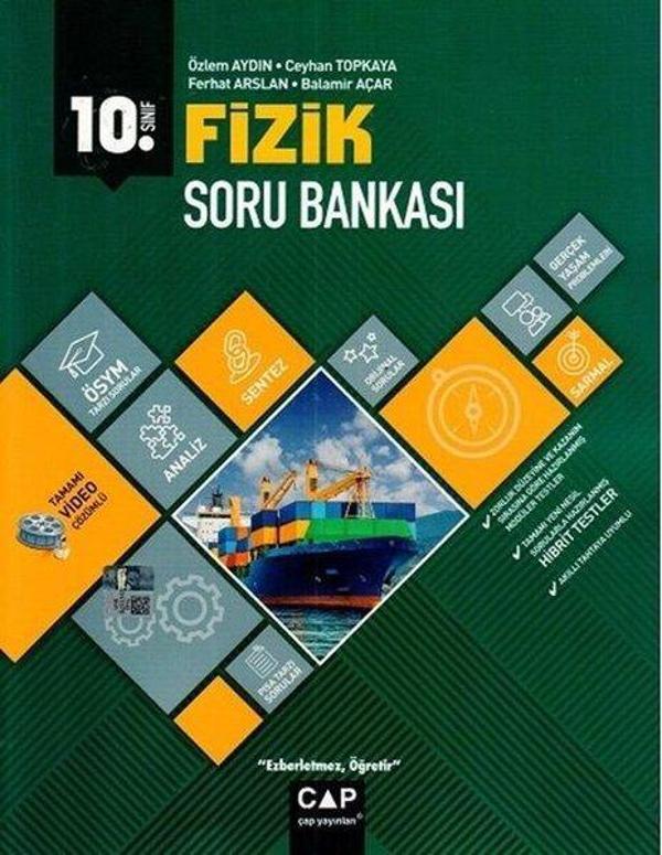 2022 10.Sınıf Anadolu Lisesi Fizik Soru Bankası - Çap Yayınları - Image 1