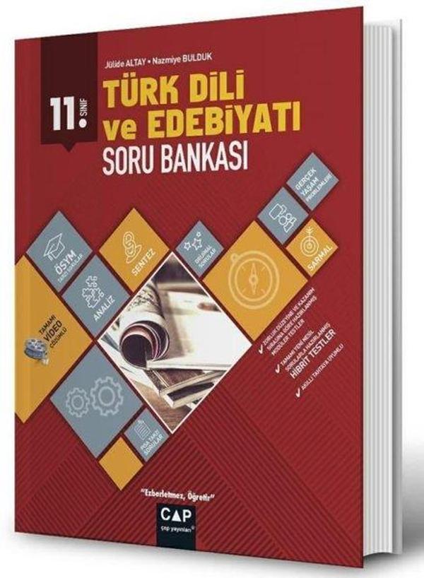 2022 11.Sınıf Anadolu Lisesi Türk Dili ve Edebiyatı Soru Bankası - Çap Yayınları - Image 1