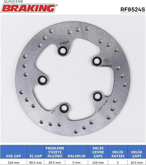 SUZUKI BURGMAN 400 YUVARLAK ARKA FREN DİSKİ - Image 1