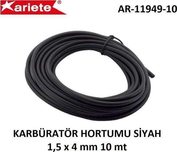 KARBÜRATÖR HORTUMU SİYAH 1,5 x 4 mm 10 mt UNIVERSAL cc - Image 1