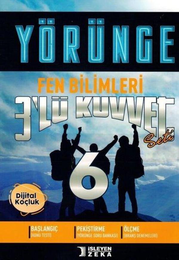 2022 6.Sınıf Fen Bilimleri 3'lü Kuvvet Yörünge Serisi Seti - İşleyen Zeka Yayınları - Image 1
