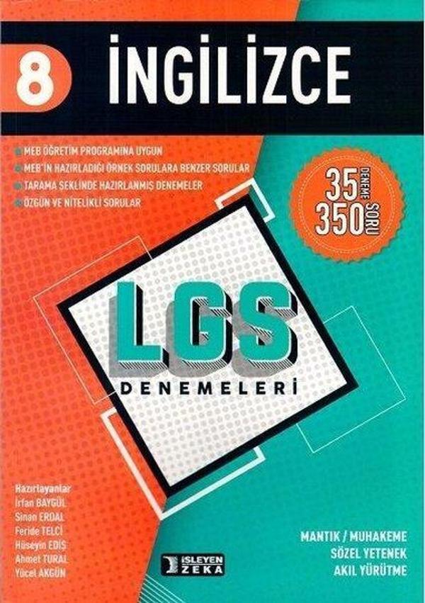 2022 8.Sınıf LGS İngilizce Denemeleri - İşleyen Zeka Yayınları - Image 1