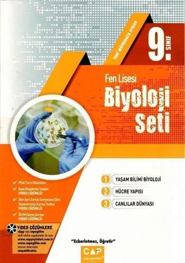 2022 9.Sınıf Fen Lisesi Biyoloji Seti - Çap Yayınları - Image 1