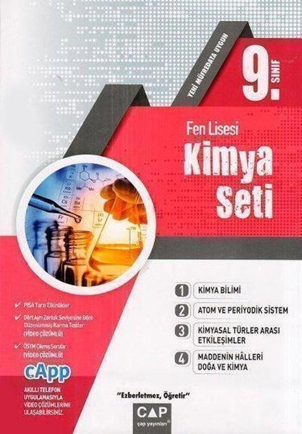 2022 9.Sınıf Fen Lisesi Kimya Seti - Çap Yayınları - Image 1