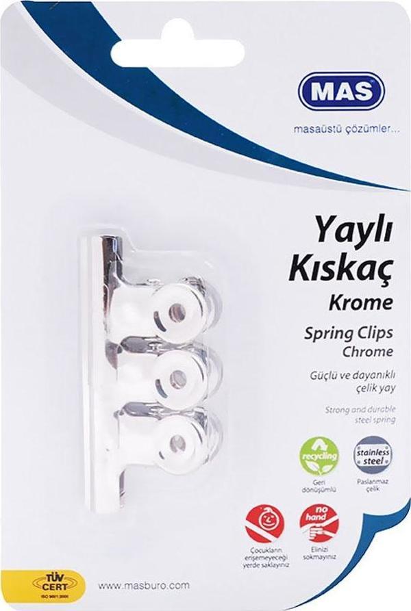 Mas Beyaz Metal Kıskaç 40 Mm 951 - Image 1