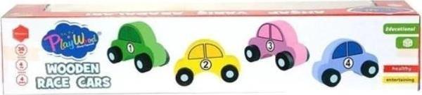 Nessiworld PlayWood Ahşap Yarış Arabaları 380 - Image 1