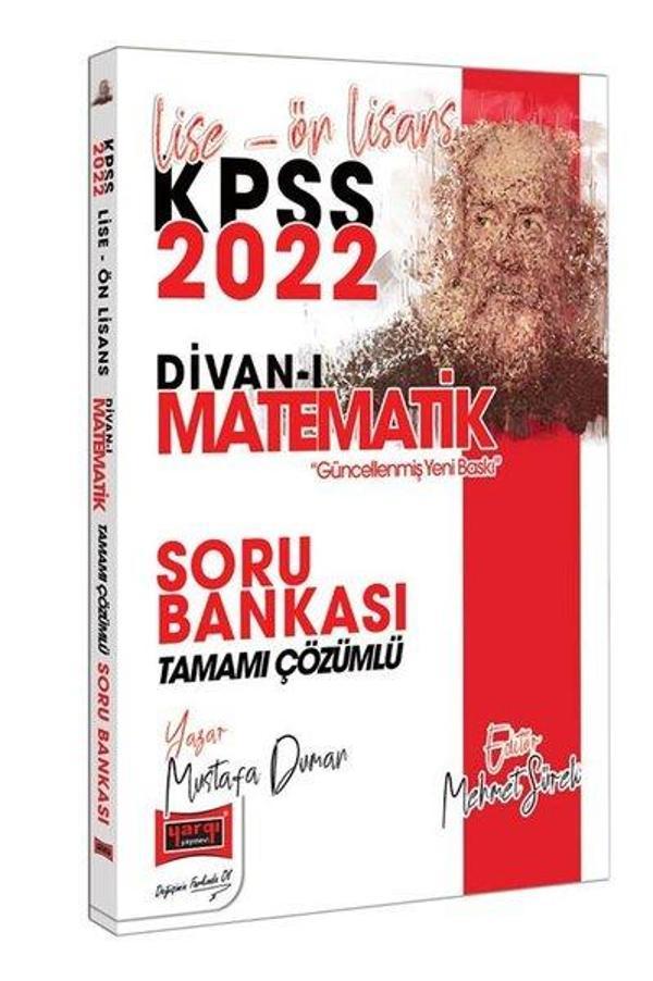 2022 KPSS Lise Ön Lisans Divan-ı Matematik Tamamı Çözümlü Soru Bankası - Yargı Yayınları - Image 1