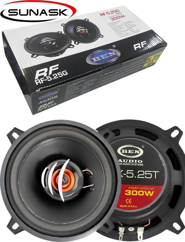 Sunask Çifti 600 Watt 13 Cm Tweeter'Li Araba Oto Hoparlör 1. Sınıf Kalite Kutu Içeriği 2 Adettir - Image 1