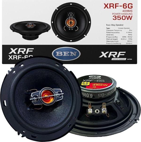 Bm Audio Xrf-6G 350 Watt 16 Cm Araba Oto Hoparlör Tweeter'Lı Kutu Içeriği 2 Adet Ben Audıo - Image 1