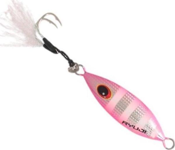 Ryuji Slow King 5,5cm 20gr Jig Yem Rainbow Zebra Glow - Image 1