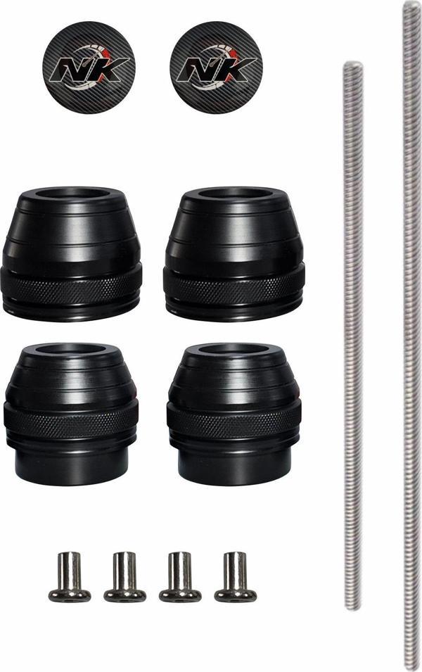 NK MOTORS Yamaha MT-07 2014-2024 Uyumlu Ön Arka Aks Koruma Takoz Seti - Image 1