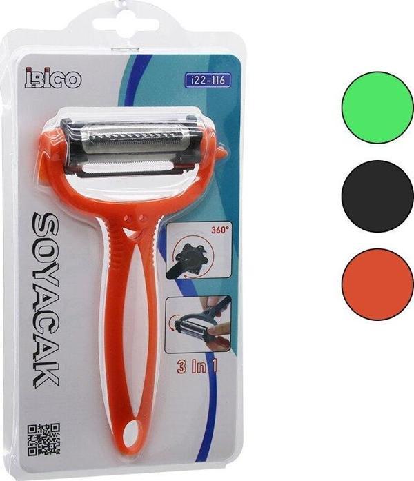 3IN1 METAL SOYACAK  PLASTİK SAPLI (2818) - Image 1