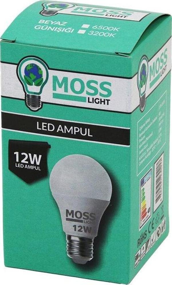 MOSS LIGHT  12W   BEYAZ  LED AMPUL  E27   960Lm   6500K (2818) - Image 1