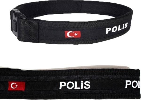 Asker Kolisi Polis Palaskası - Bele Göre Ayarlanabilir Cırtlı Polis Kemer - Image 1