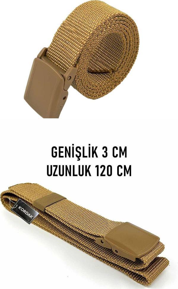 Kordak Ekr 3 Cm Plastik Tokalı Kapaklı Kaymaz Kemer Palaska - Image 1