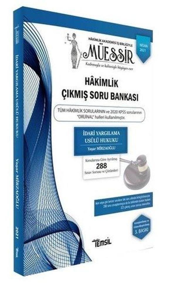 Müessir - İdari Yargılama Usulü Hukuku - Adli - İdari Hakimlik Çıkmış Soru Bankası ve Çözümleri - Temsil Kitap - Image 1
