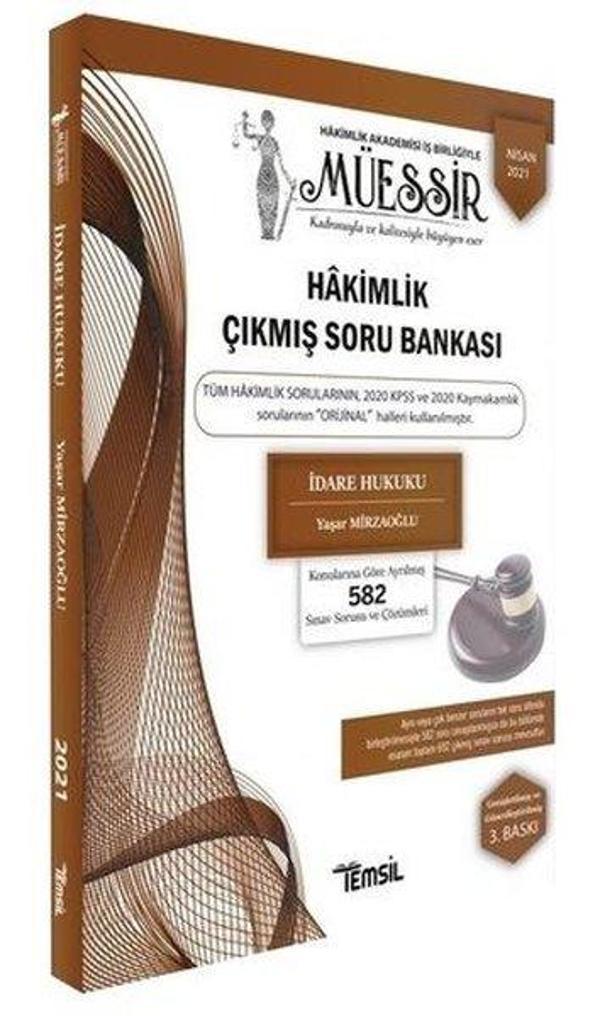 Müessir -  İdare Hukuku - Adli - İdari Hakimlik Çıkmış Soru Bankası ve Çözümleri - Temsil Kitap - Image 1