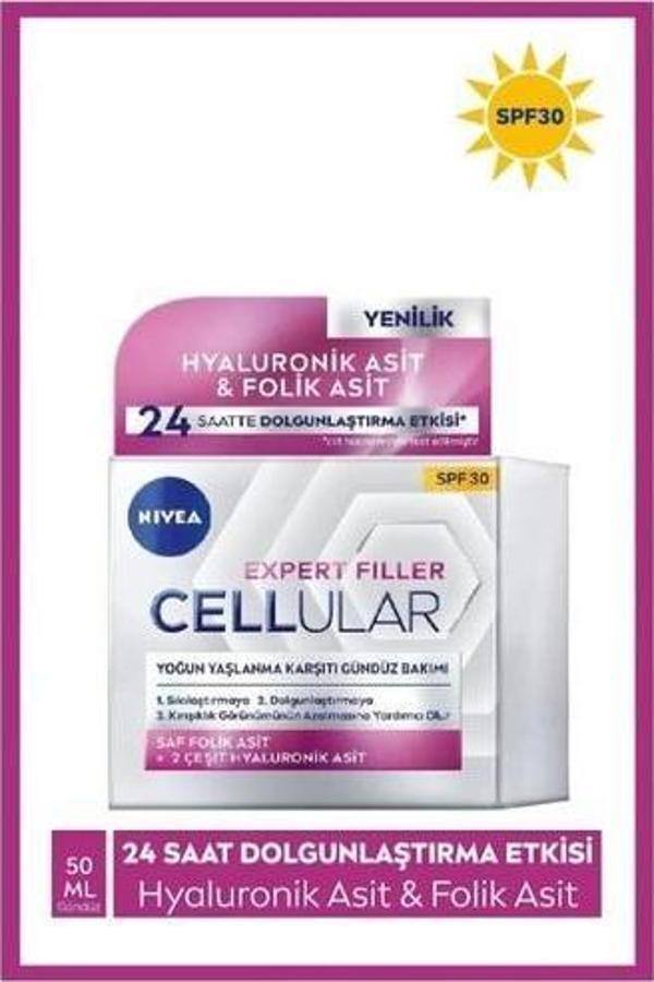 Nivea Cellular Expert Filler Yoğun Yaşlanma Karşıtı SPF30 Gündüz Yüz Bakım Kremi 50 ML - Image 1