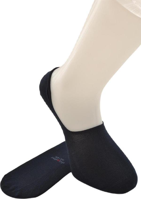 Dündar Erkek Plus Topuk Destek Silikonlu Dikişsiz Pamuk Babet Çorap - Image 1