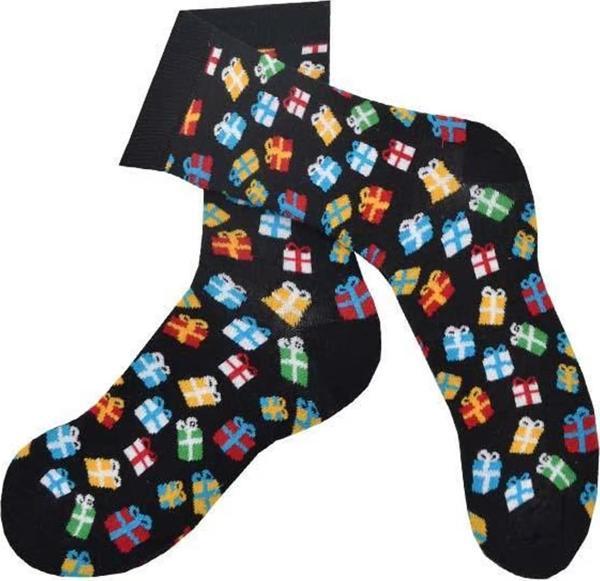 Hediye Kutusu Desenli Çorap Erkek Uzun Çorap Clb - Image 1