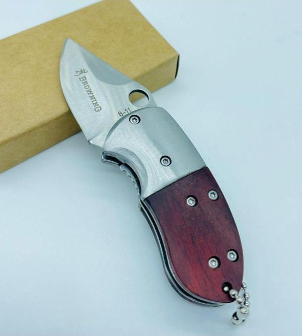 Browning Marka Mini Ceplik Ahşapkasa Çakı //8-11**11Cm - Image 1