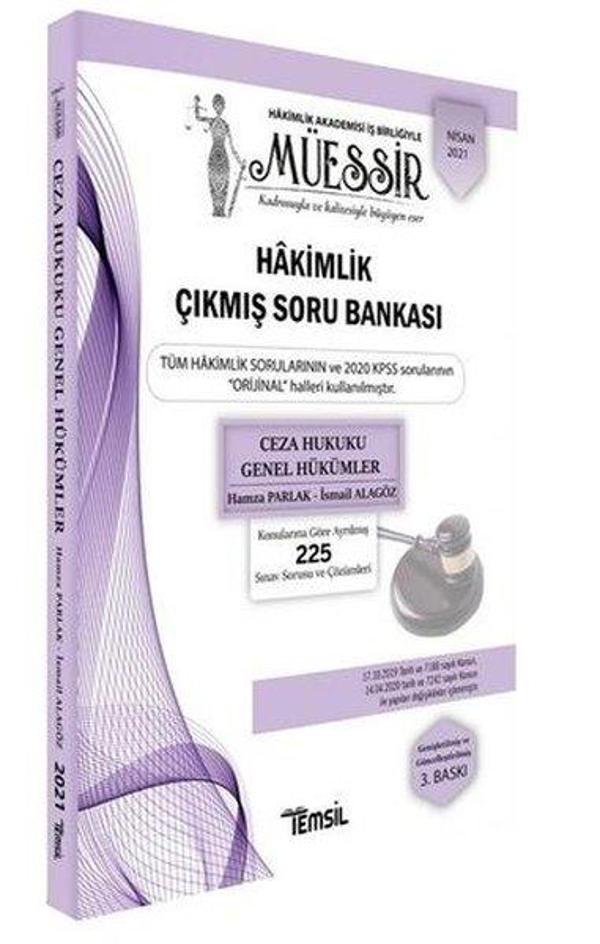 Müessir - Ceza Hukuku Genel Hükümler - Adli - İdari Hakimlik Çıkmış Soru Bankası ve Çözümleri - Temsil Kitap - Image 1