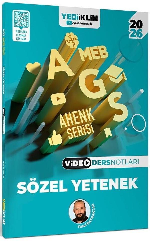 Yediiklim 2026 MEB-AGS Sözel Yetenek Video Ders Notları Ahenk Serisi - Yusuf Bayraktar Yediiklim Yayınları - Yediiklim Yayınları - Image 1