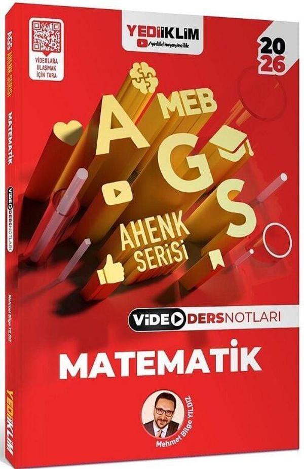 Yediiklim 2026 MEB-AGS Matematik Sayısal Yetenek Video Ders Notları Ahenk Serisi - Mehmet Bilge Yıldız Yediiklim Yayınla - Yediiklim Yayınları - Image 1
