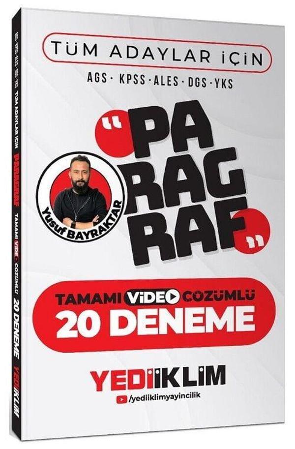 Yediiklim KPSS MEB-AGS ALES DGS YKS TYT AYT Paragraf 20 Deneme Çözümlü - Yusuf Bayraktar Yediiklim Yayınları - Yediiklim Yayınları - Image 1