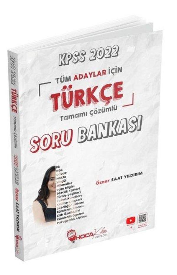 2022 KPSS Türkçe Tamamı Çözümlü Soru Bankası - Hoca Kafası Yayınları - Image 1