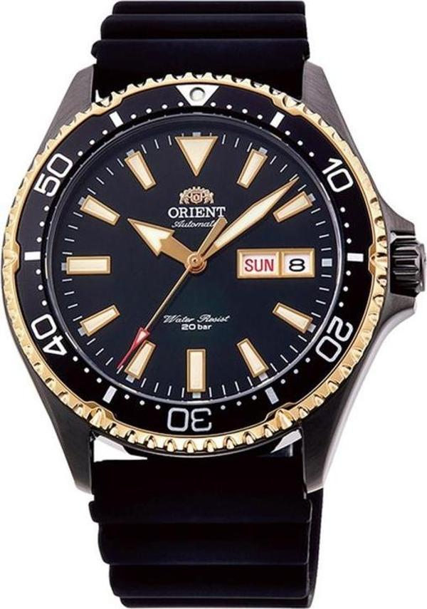 Orient Kamasu RA-AA0005B39B Otomatik Silikon Siyah Safir Cam 20 ATM 42 mm Erkek Kol Saati  - Image 1