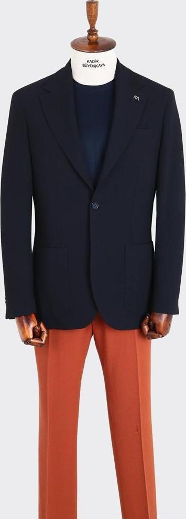 Kırlangıç Yaka Erkek Ceket-KAX5520S - Image 1