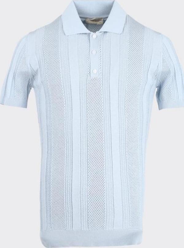 Düğmeli Polo Yaka Kısa Kol Erkek T-Shirt - Image 1