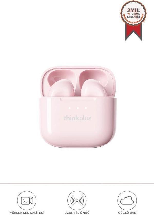Lenovo Thinkplus Lp23 Pembe Bluetooth BT 5.4 Kablosuz Kulaklık  - Image 1
