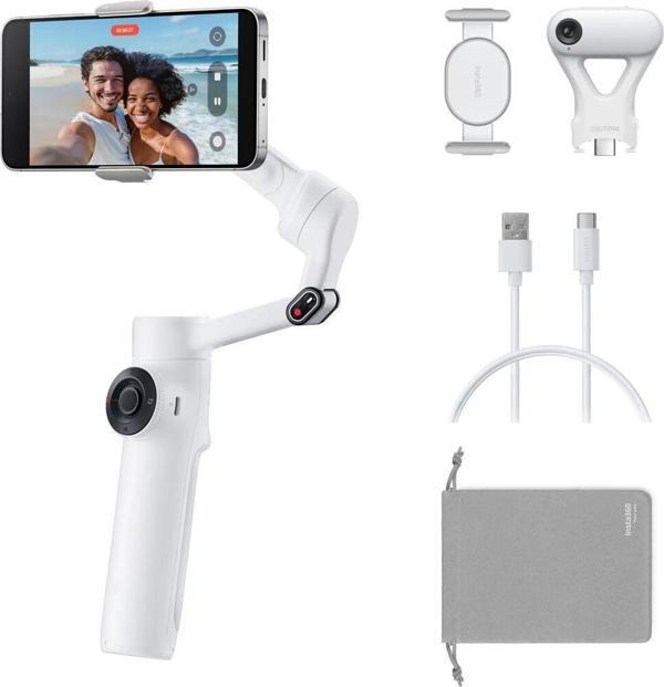 Insta360 Flow 2 AI Tracker Kit (Summit White) - Image 1