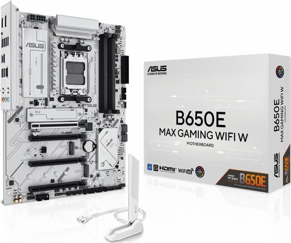 Asus B650E Max Gaming WiFi W DDR5 (8000MHz)OC M.2 HDMI/DP/USB-C PCIe 5.0 AM5 ATX Anakart - Image 1