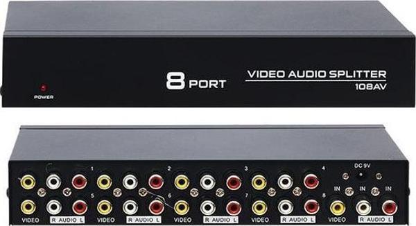 Powermaster 8 Port Video Audio Splitter - Image 1