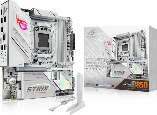Asus ROG Strix B850-G Gaming WiFi DDR5 (8000MHz)OC M.2 HDMI/DP/USB-C PCIe 5.0 AM5 mATX Anakart - Image 1