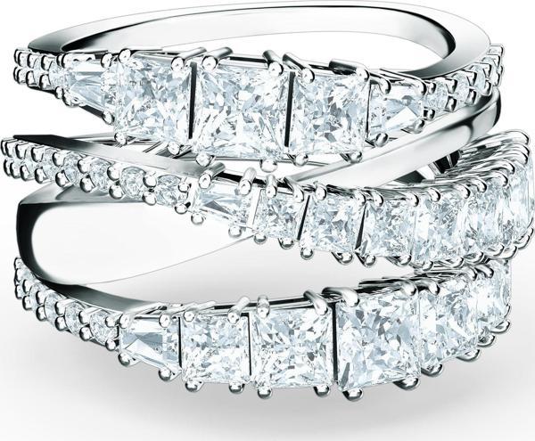 5584650 Swarovski Yüzük Twıst-Rıng Wrap Czwh-Rhs Full Pave 52 - Image 1