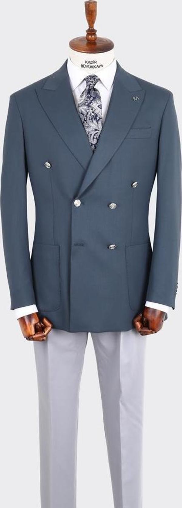 Erkek Kruvaze Ceket-KAX5230S - Image 1